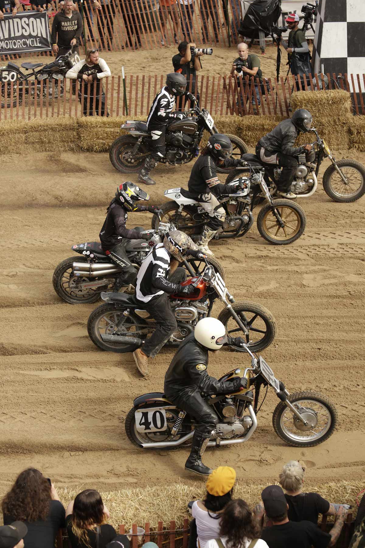 Sportster, WLs, Hooligans all came to slip and slide in the sand