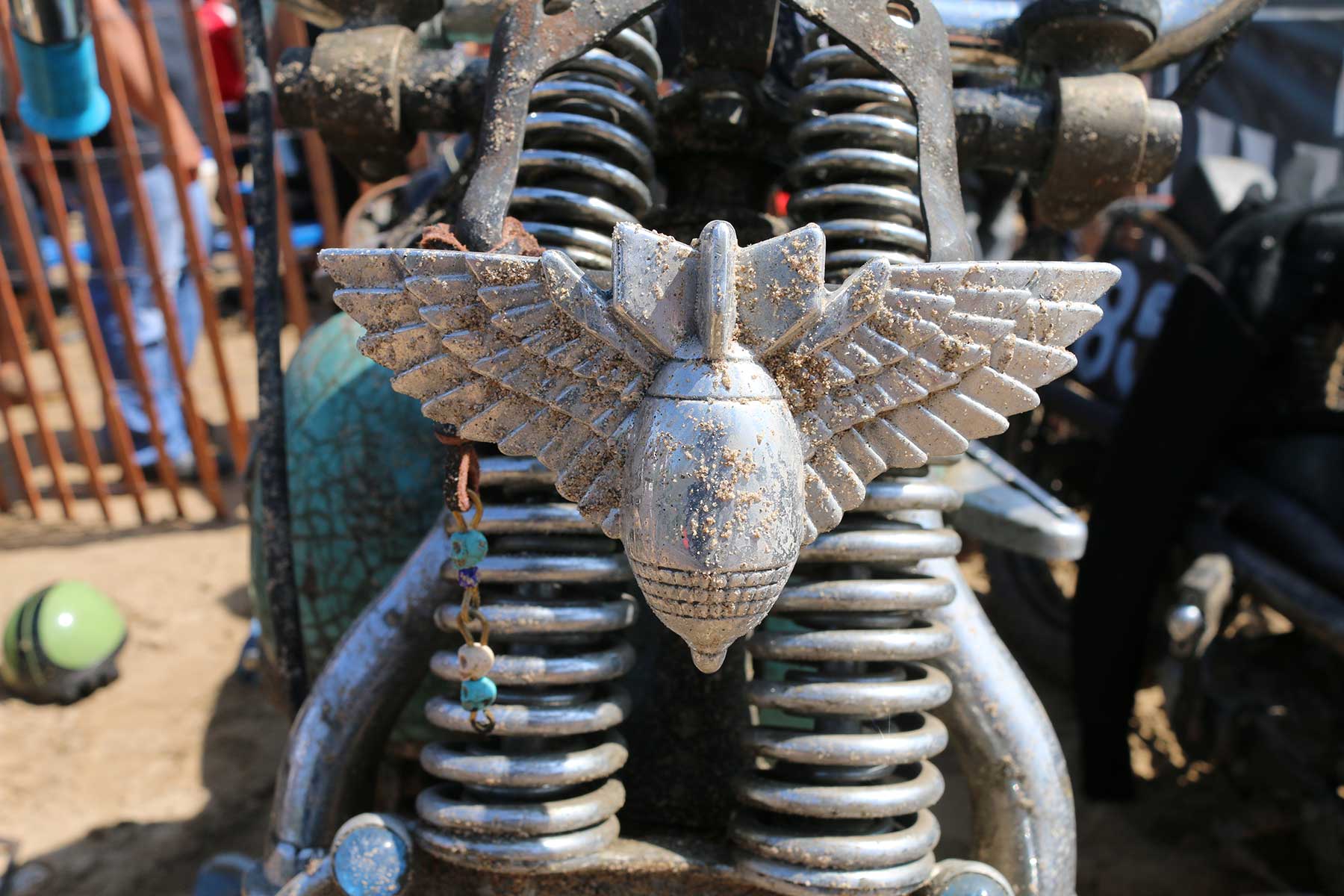 Details on vintage motorcycle