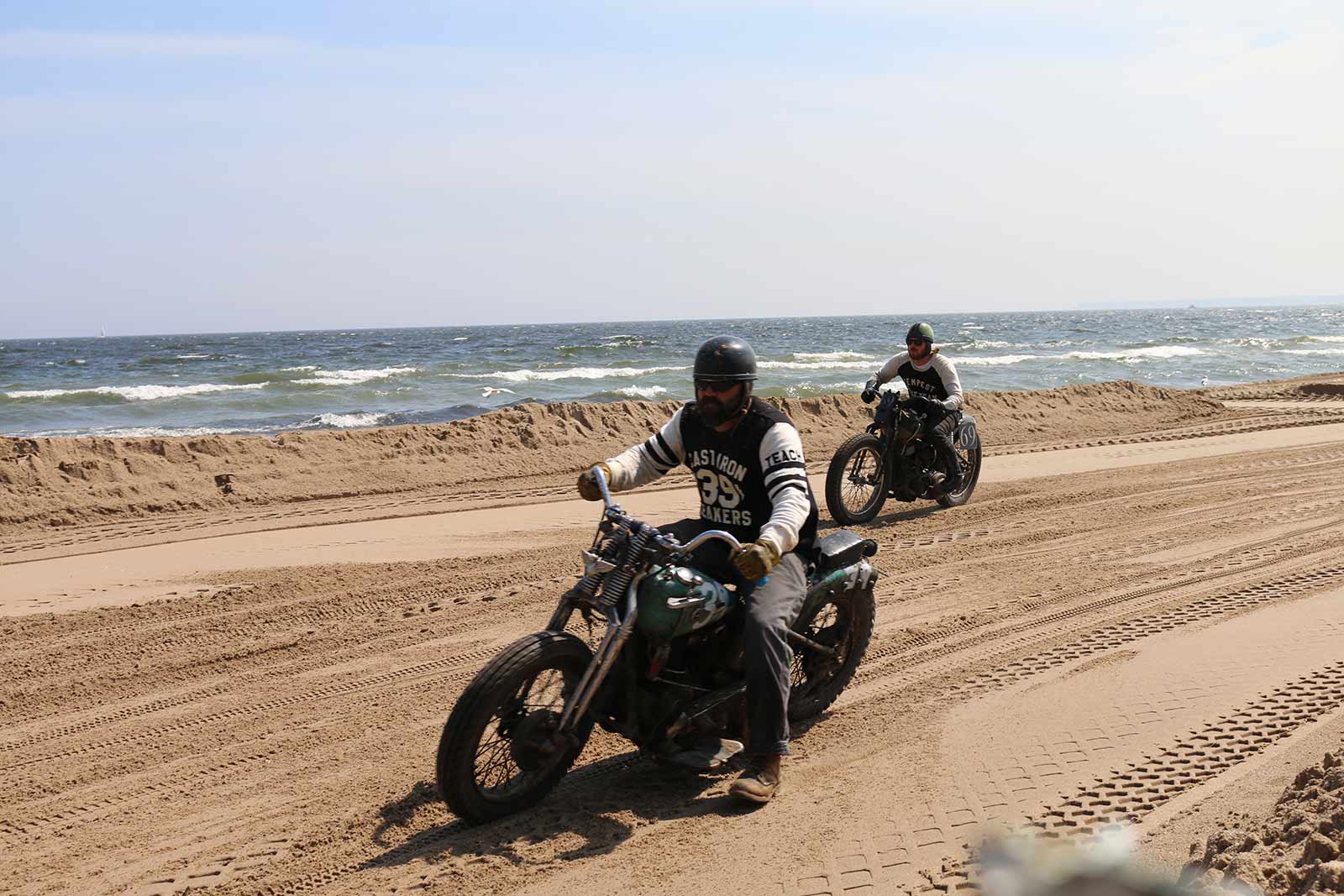 Bikers on the beach