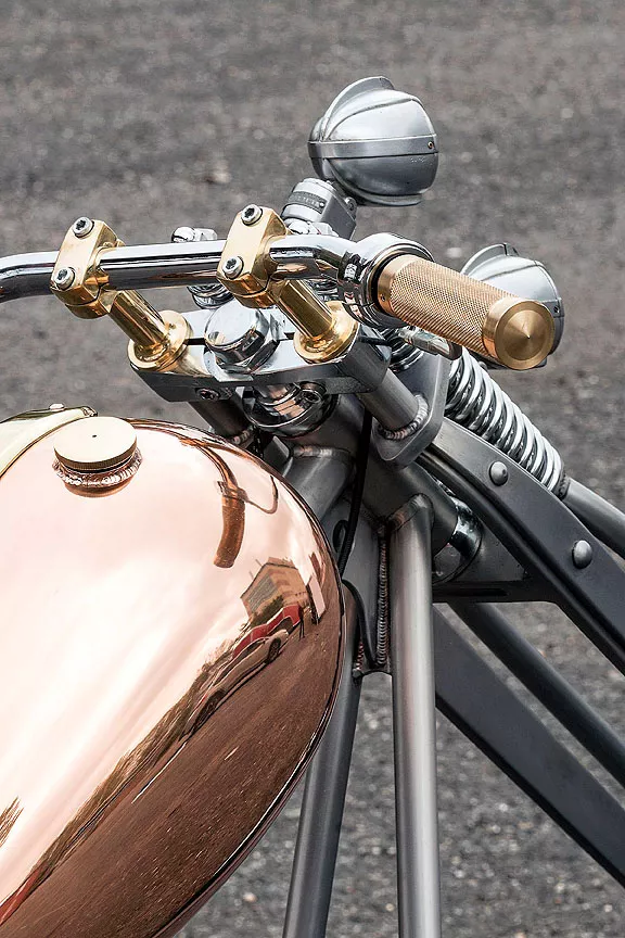 copper plated handlebars