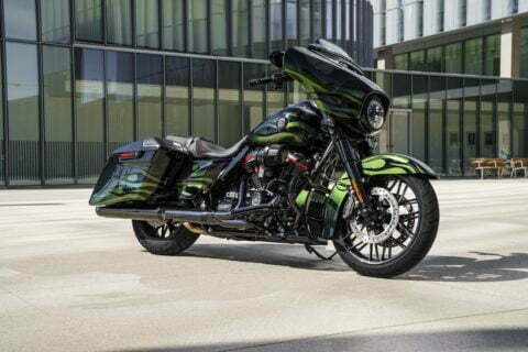 New 2022 Harley-Davidson CVO Street Glide motorcycle.
