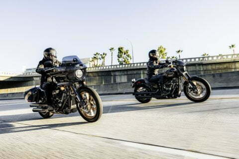 New Harley-Davidson motorcycles. 